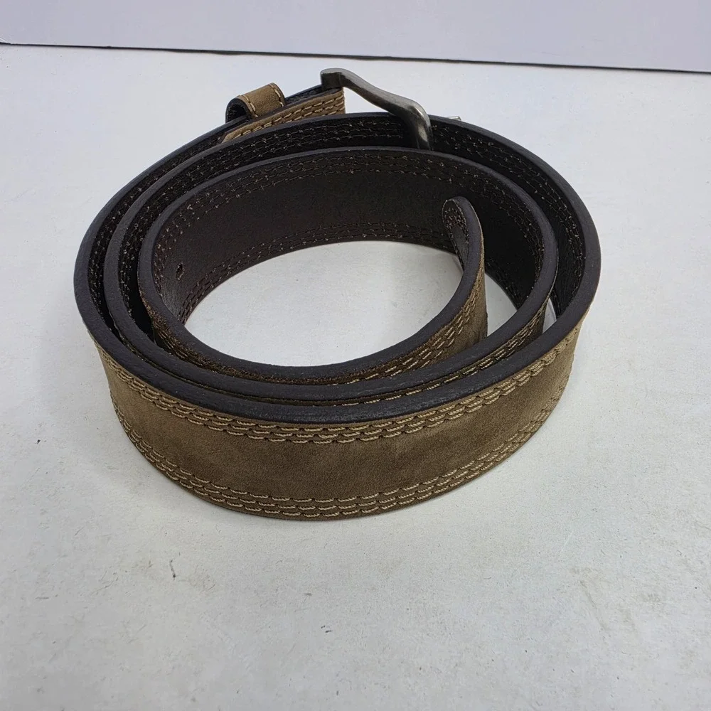 Carhartt Belt Tan Top Grain Leather Size 36 Measures 42